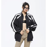 Unisex Jacket Spring and Autumn Coat Men's and Women's Loose Lapel Vintage Sports Jacket